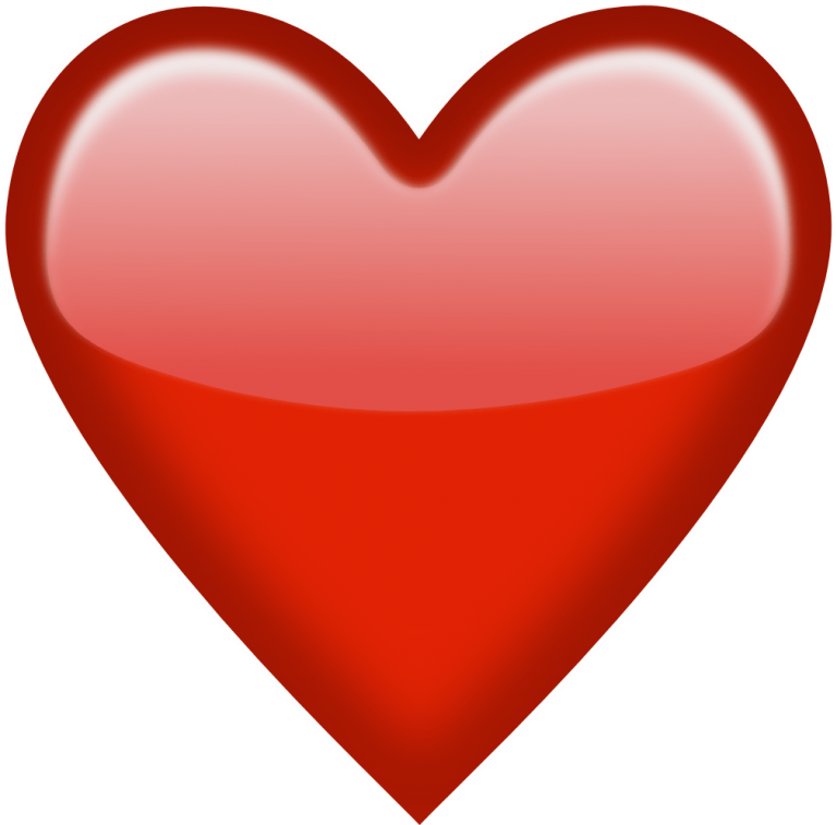 Transparent-Emoji-Red-Heart-1 - Pptpop