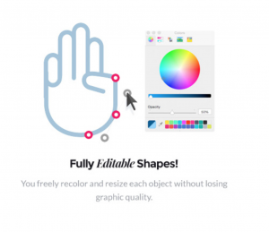 Fully editable shapes