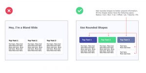 Use Rounded Shapes to Present Info