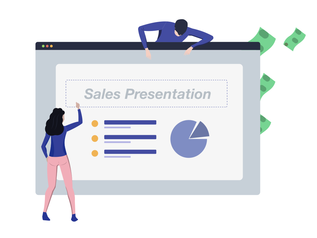 the focus in a good sales presentation should be on